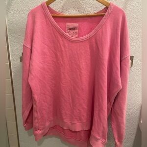 Aerie Pink Oversize  Sweatshirt
